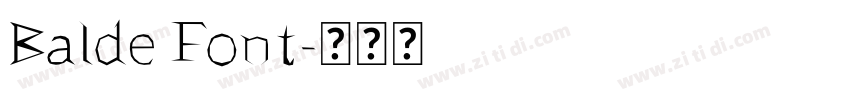 Balde Font字体转换